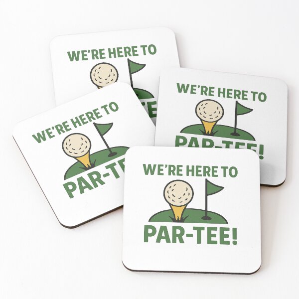 Item preview, We're Here to Par-Tee - Golf Puns  designed and sold by The Expression Den.