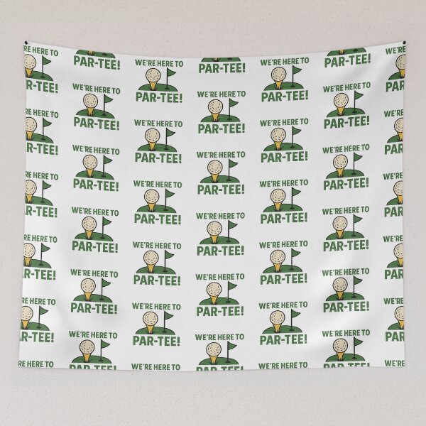 Item preview, We're Here to Par-Tee - Golf Puns  designed and sold by The Expression Den.