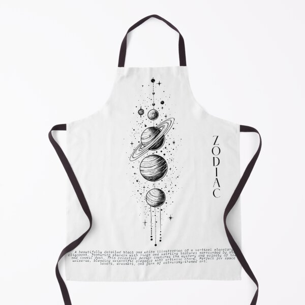 Item preview, Cosmic Planet Alignment – Celestial Line Art Illustration designed and sold by Inkora-Art.