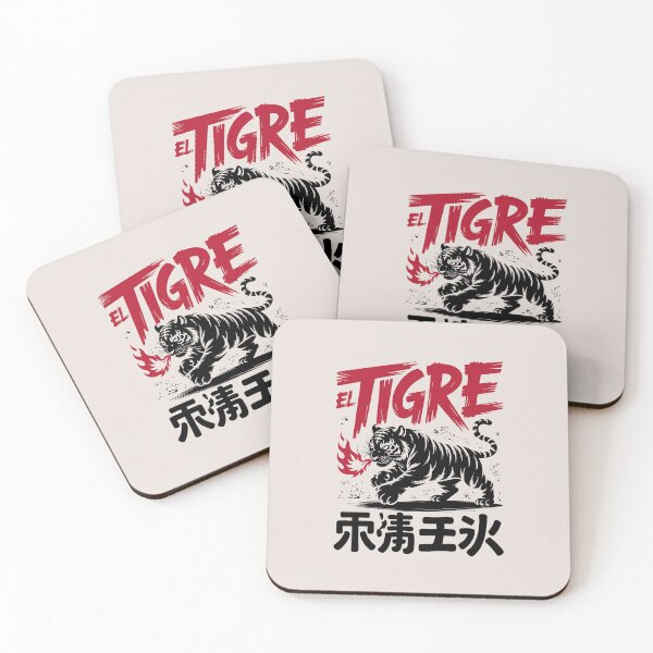 Item preview, El Tigre Black Tiger Manga Boxing Streetwear Graphic Urban Maneki Neko designed and sold by w1ckerman.
