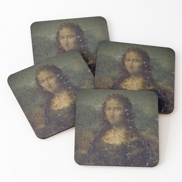 Item preview, monalisa davinci funny portrait parody renaissance mosaic designed and sold by 88DesignStudio.