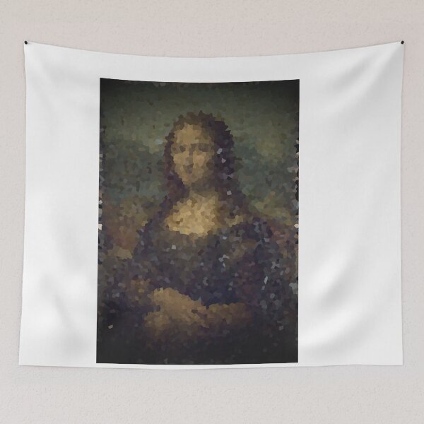 Item preview, monalisa davinci funny portrait parody renaissance mosaic designed and sold by 88DesignStudio.