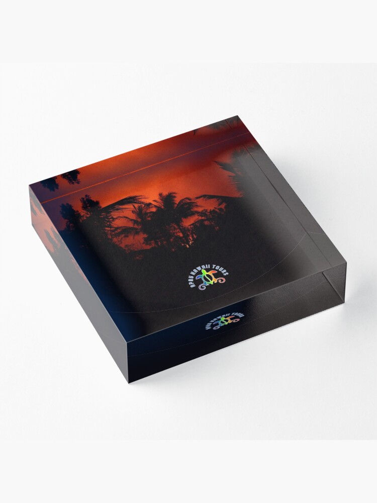 Alternate view of Morning Chat with Apau Hawaii Tours Acrylic Block