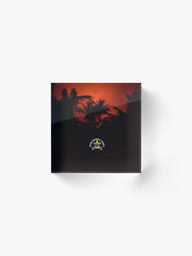 Alternate view of Morning Chat with Apau Hawaii Tours Acrylic Block