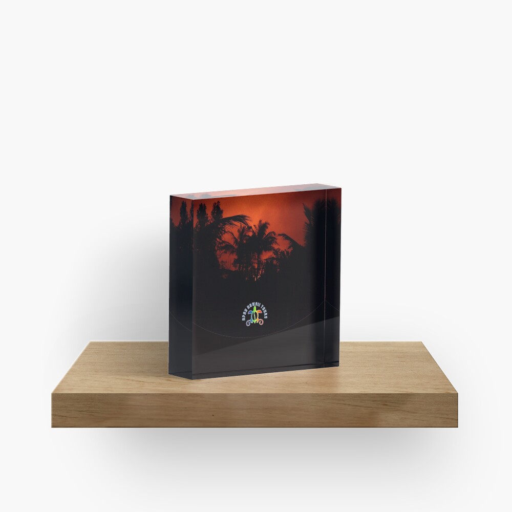 Morning Chat with Apau Hawaii Tours Acrylic Block