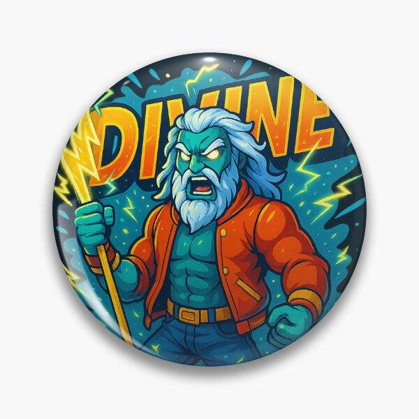 Item preview, Street Pantheon – DIVINE (Zeus-Inspired Rage God Art) Urban Art designed and sold by ZartyDesigns.