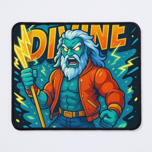 Item preview, Street Pantheon – DIVINE (Zeus-Inspired Rage God Art) Urban Art designed and sold by ZartyDesigns.