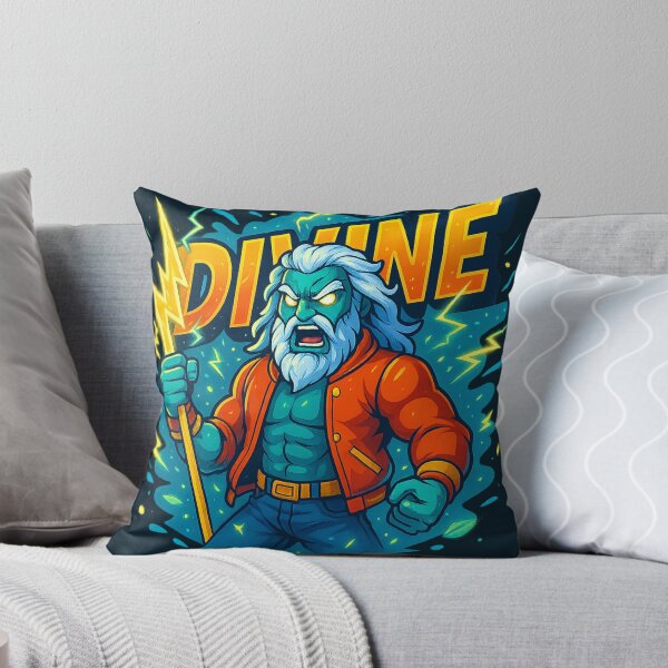 Item preview, Street Pantheon – DIVINE (Zeus-Inspired Rage God Art) Urban Art designed and sold by ZartyDesigns.
