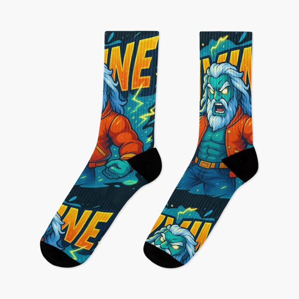 Item preview, Street Pantheon – DIVINE (Zeus-Inspired Rage God Art) Urban Art designed and sold by ZartyDesigns.