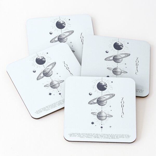 Item preview, Cosmic Planet Alignment – Celestial Line Art Illustration designed and sold by Inkora-Art.