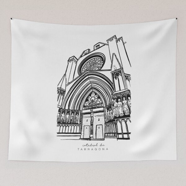 Item preview, Tarragona Cathedral – Gothic Romanesque Architecture Art designed and sold by Tropical Blood.