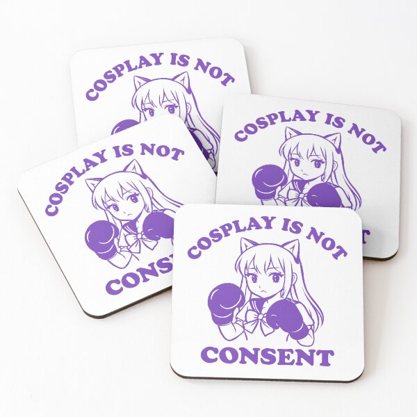 Item preview, Kawaii Girl with Boxing Gloves – Cosplay Is Not Consent designed and sold by RockFireMerch.