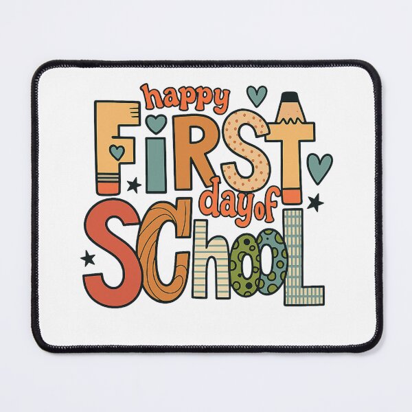 Item preview, Happy first day of school retro png｜boy preschool png｜kindergarten pencil｜hello school png｜kindergarten png｜teacher shirt png｜back to school designed and sold by PixelBlooming.