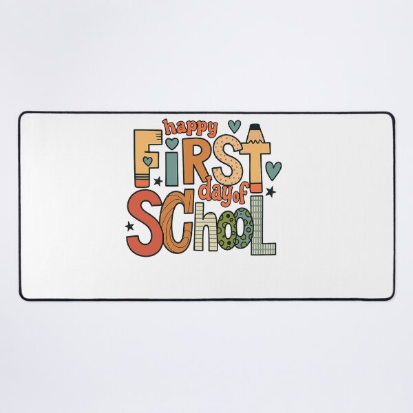 Item preview, Happy first day of school retro png|boy preschool png|kindergarten pencil|hello school png|kindergarten png|teacher shirt png|back to school designed and sold by PixelBlooming.