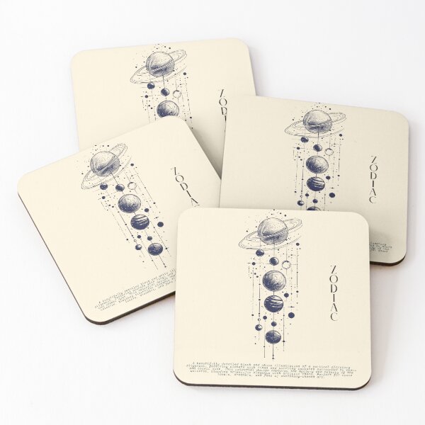 Item preview, Cosmic Planet Alignment – Celestial Line Art Illustration designed and sold by Inkora-Art.