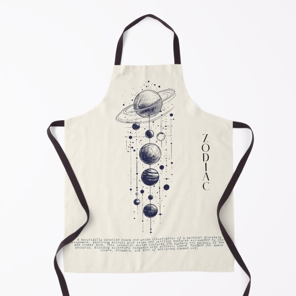 Item preview, Cosmic Planet Alignment – Celestial Line Art Illustration designed and sold by Inkora-Art.