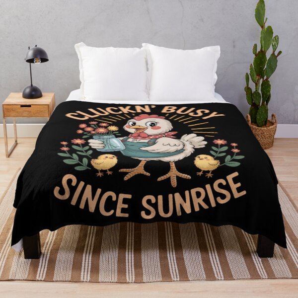 Item preview, Cluckn Busy Since Sunrise Funny Homesteader designed and sold by waazwee6.