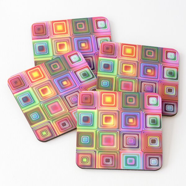 Item preview, Geometric electric colorful pattern  designed and sold by FatBirdie.