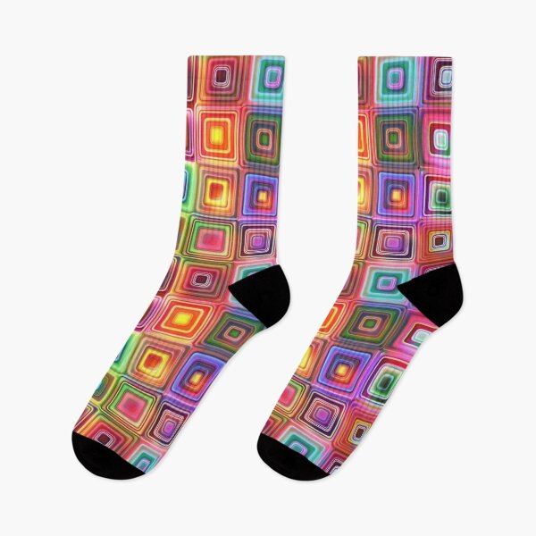 Item preview, Geometric electric colorful pattern  designed and sold by FatBirdie.