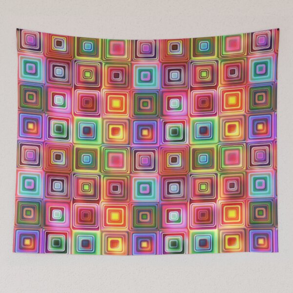 Item preview, Geometric electric colorful pattern  designed and sold by FatBirdie.