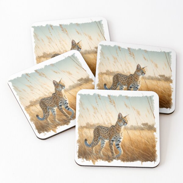 Item preview, Serval in Open Field designed and sold by RubisLeaf.