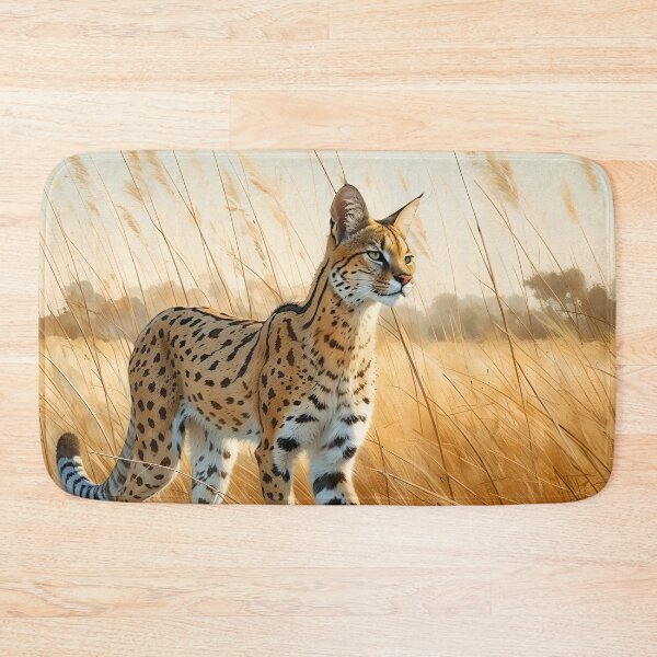 Item preview, Serval in Open Field designed and sold by RubisLeaf.