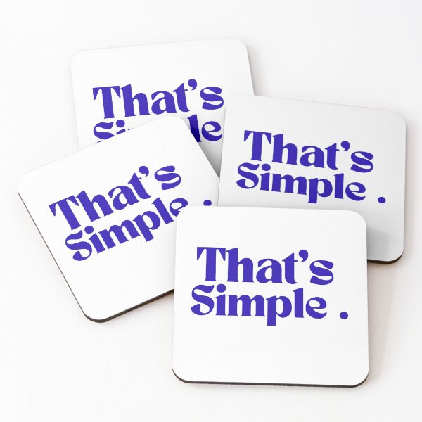 Item preview, That’s Simple – Minimalist Bold Blue Statement Design designed and sold by Infinite drip.