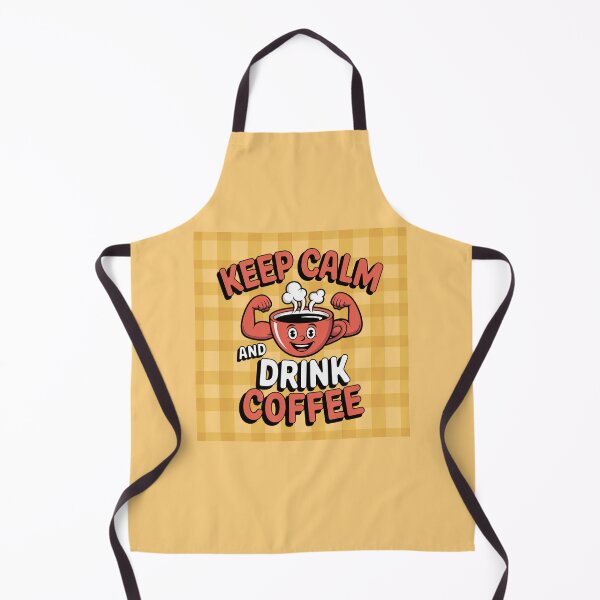 Item preview, Keep Calm and Drink Coffee – Motivational Coffee Art for Caffeine Addicts designed and sold by Cafe-Color.