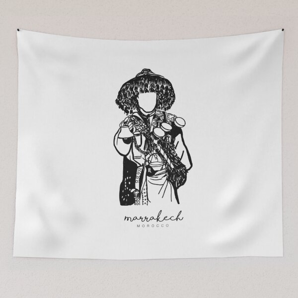 Item preview, Moroccan Waterman – Marrakech Street Icon Illustration designed and sold by Tropical Blood.