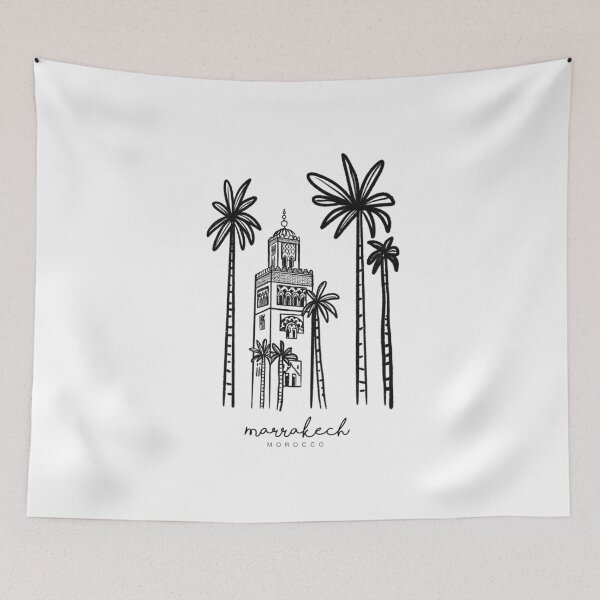 Item preview, Cathedral of Marrakech – Moorish Revival Architecture Illustration designed and sold by Tropical Blood.