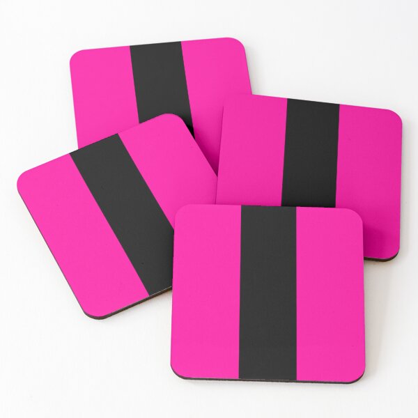 Item preview, Single Racing Stripe (Black - Neon Pink Background) designed and sold by Racing Stripes Only.