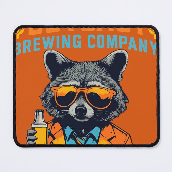 Item preview, Hipster Raccoon in Suit – Funny Beer Lover Animal Illustration designed and sold by Artistry Tee Co.