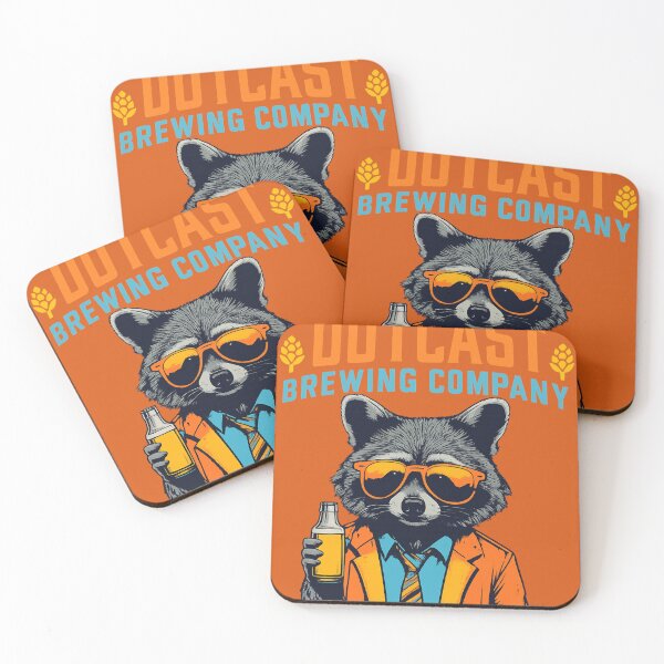 Item preview, Hipster Raccoon in Suit – Funny Beer Lover Animal Illustration designed and sold by Artistry Tee Co.