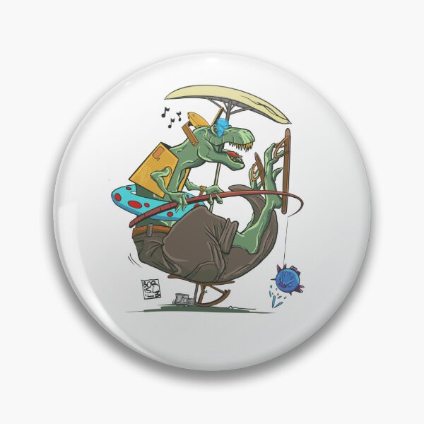 Item preview, SICK&PRIMITIVE Artwear Fishing Dino designed and sold by Borislilb Artwear.