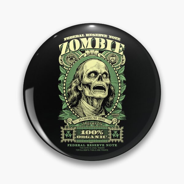 Artikelvorschau, Zombie Benjamin Franklin Halloween Banknote Horror Dollar entworfen und verkauft von GrandeDuc.