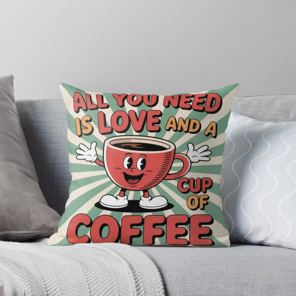 Item preview, All You Need Is Love and a Cup of Coffee – Cute Gift for Coffee Lovers & Best Friends designed and sold by Cafe-Color.