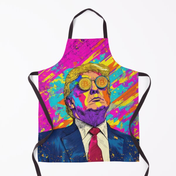 Item preview, Donald Trump with Bitcoin Glasses designed and sold by AImazeD.