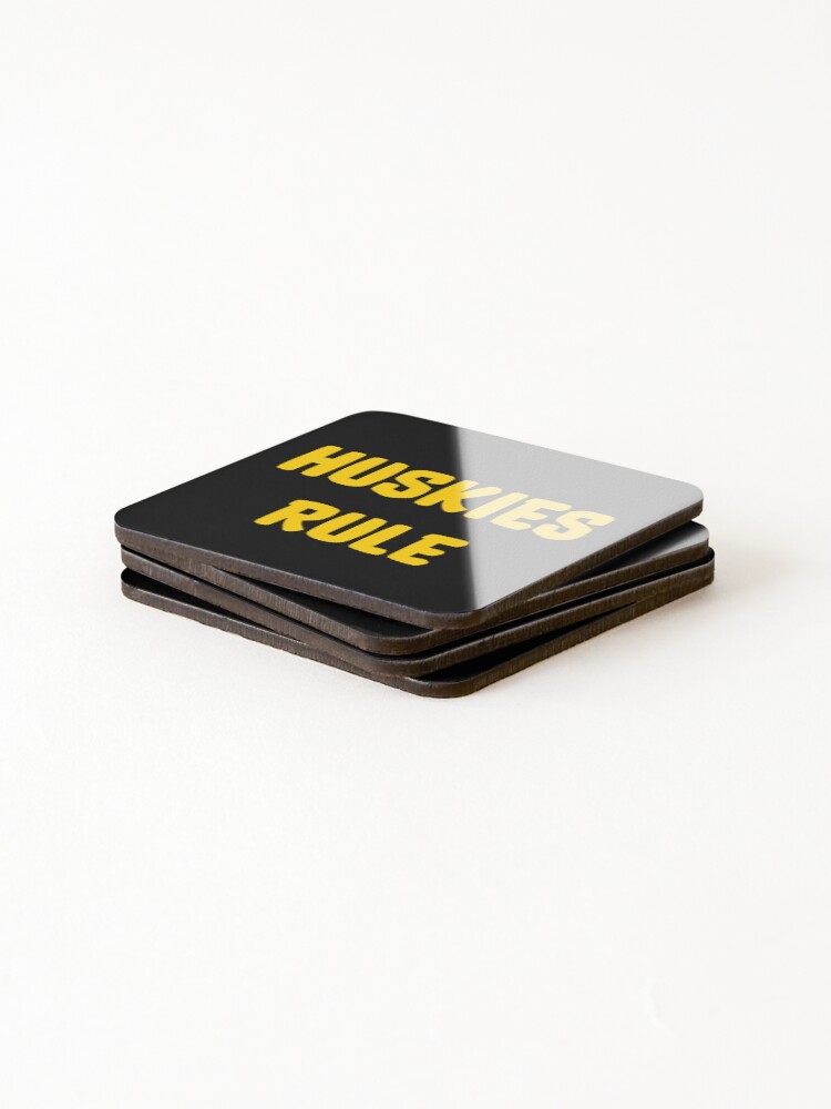 Thumbnail 4 of 5, Coasters (Set of 4),  HUSKIES RULE designed and sold by binmaster3000.
