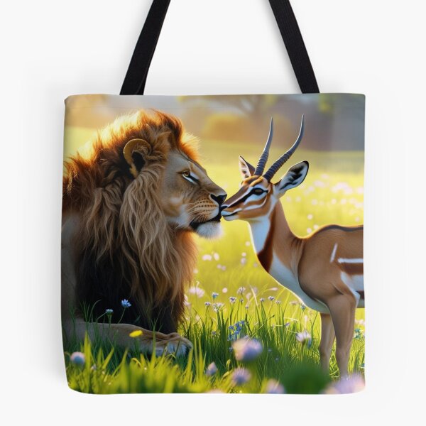 Item preview, lion and gazelle designed and sold by Gardenpets.
