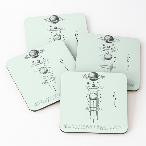 Item preview, Cosmic Planet Alignment – Celestial Line Art Illustration designed and sold by Inkora-Art.