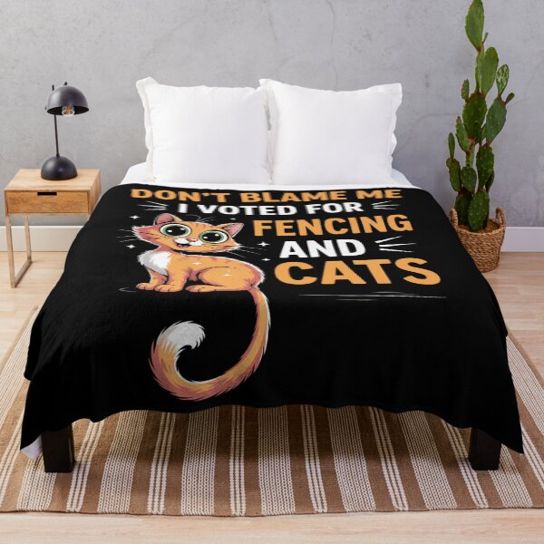 Item preview, Dont Blame Me i Voted For Fencing And Cats designed and sold by waazwee6.