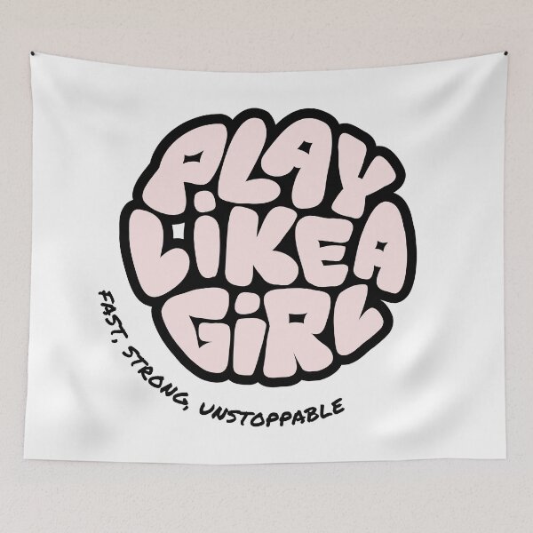 Item preview, Play Like A Girl: Fast, Strong, Unstoppable designed and sold by Katri Hansson.
