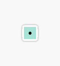Mint with black polka dots Sticker