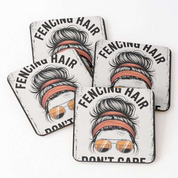 Item preview, Fencing Hair Dont Care Messy Bun designed and sold by waazwee6.