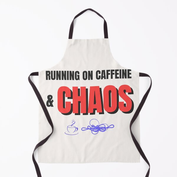 Item preview, Running on Caffeine and Chaos – Funny Coffee Lover Burnout Design designed and sold by thoratsdesign.
