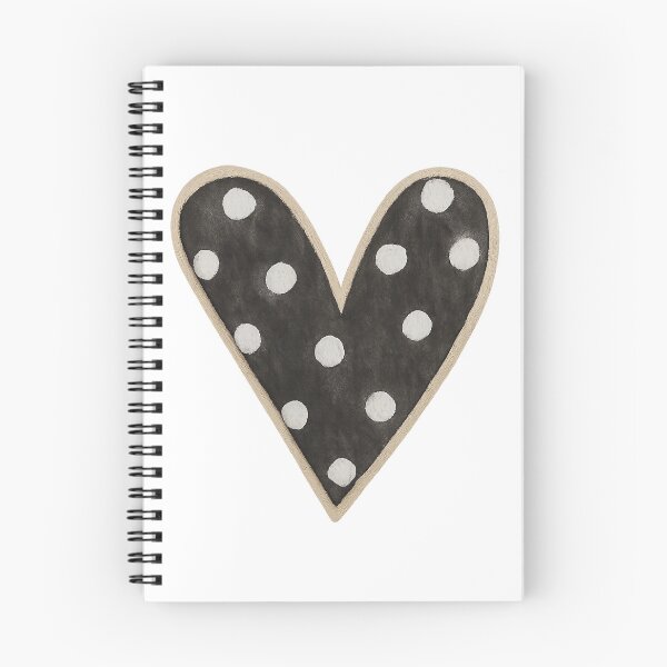 Item preview, Gothic Watercolor Heart , Black Polka Dot Heart on a transparent background designed and sold by Pacika.