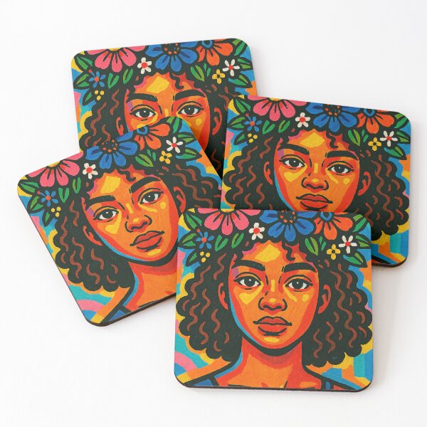 Item preview, Vibrant Floral Crown Portrait designed and sold by Cottyfine13.
