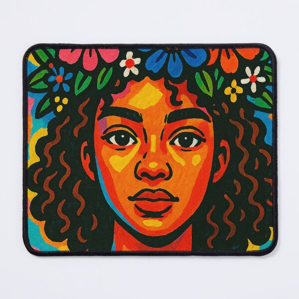 Item preview, Vibrant Floral Crown Portrait designed and sold by Cottyfine13.