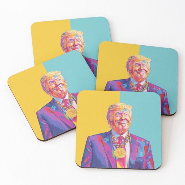 Item preview, Donald Trump with Bitcoin Necklace designed and sold by AImazeD.