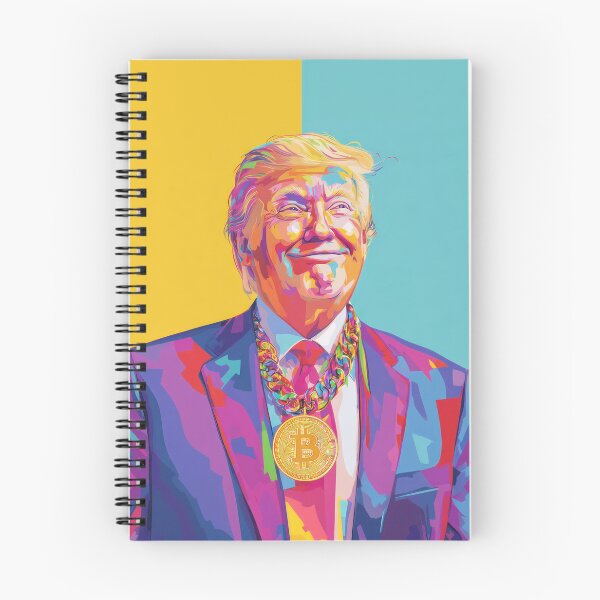 Item preview, Donald Trump with Bitcoin Necklace designed and sold by AImazeD.
